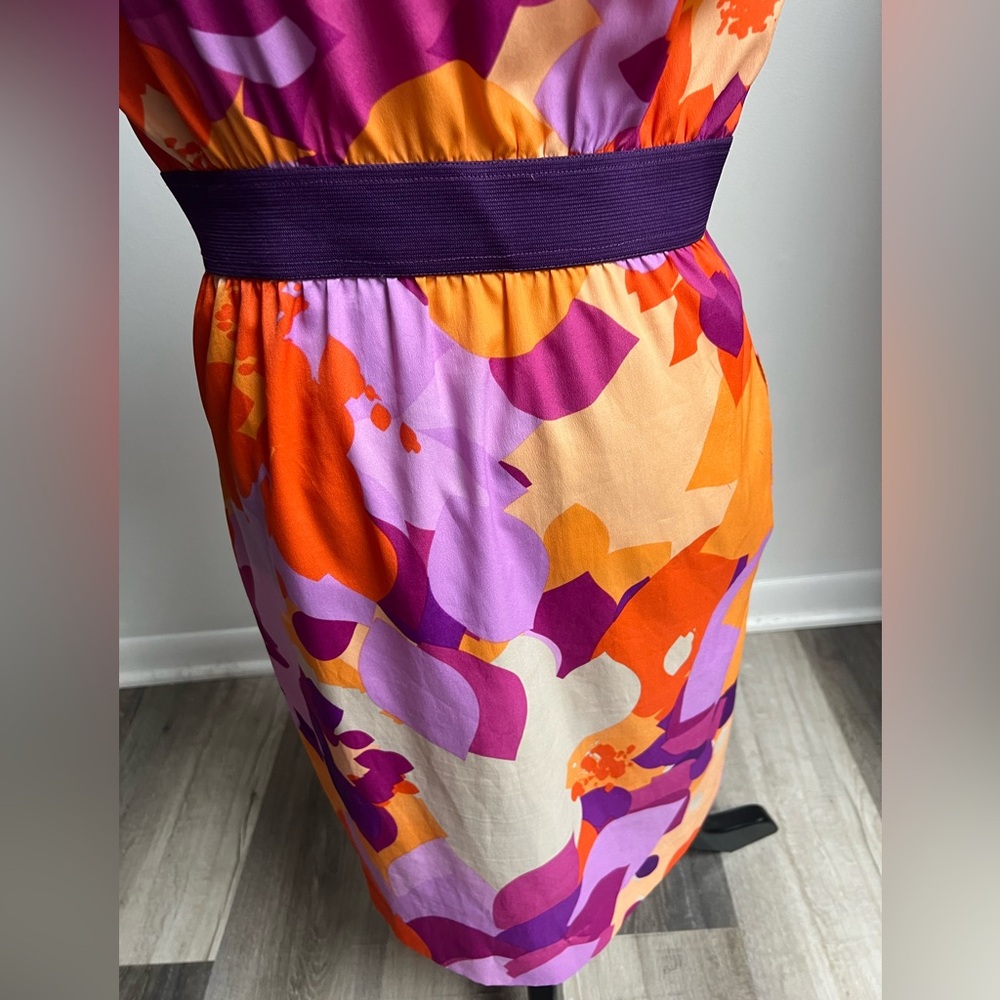 Colorful Sheer Top Cocktail Dress - Picture 10 of 15